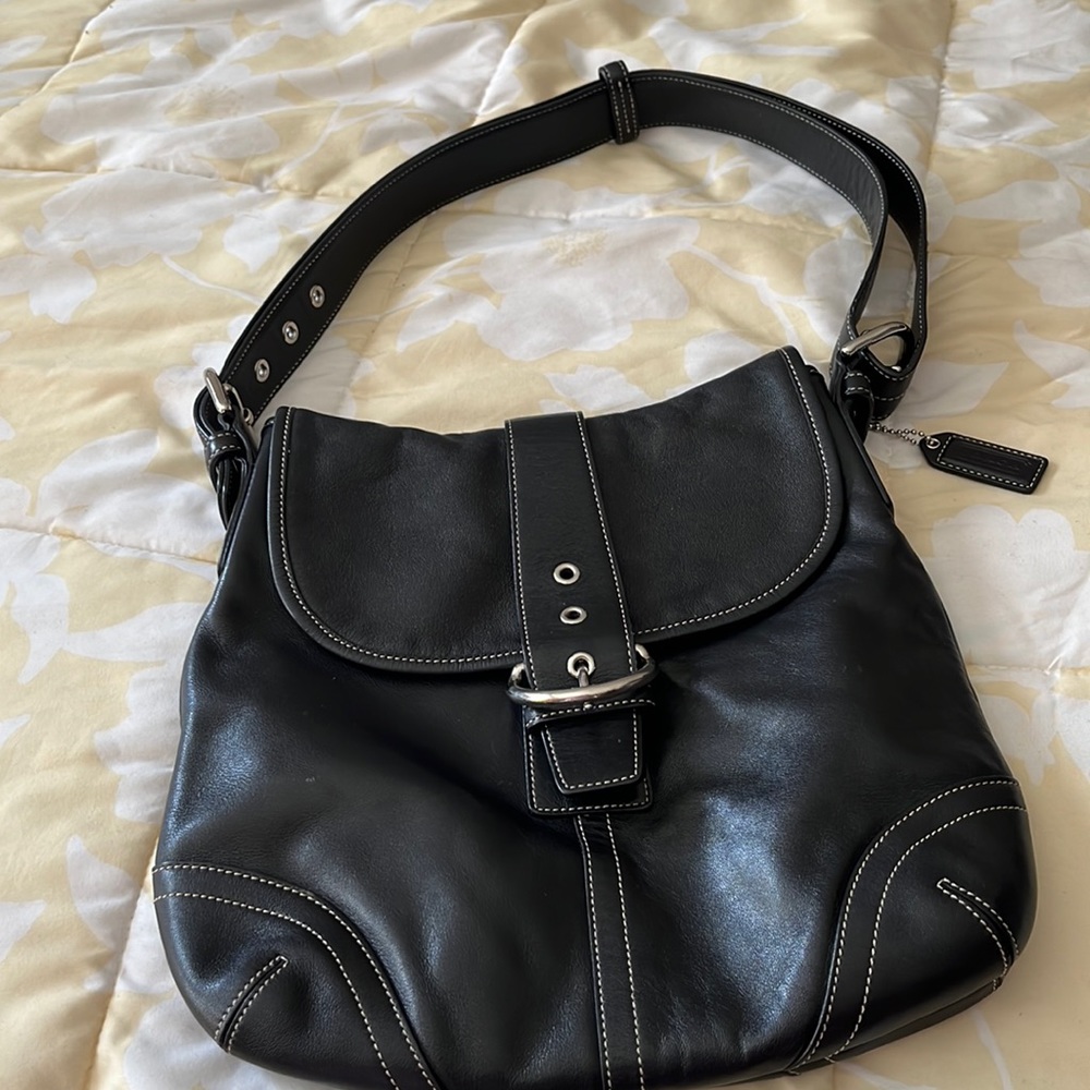 Black coach purse